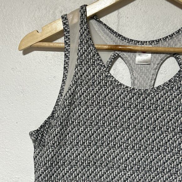 Soybu Womens Athletic Shirt Top Sz. Small Gray White Yoga Workout Training - Picture 3 of 16